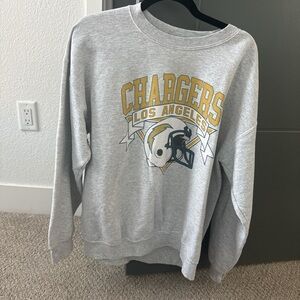 Othr Gray and Yellow Crew Neck Sweater